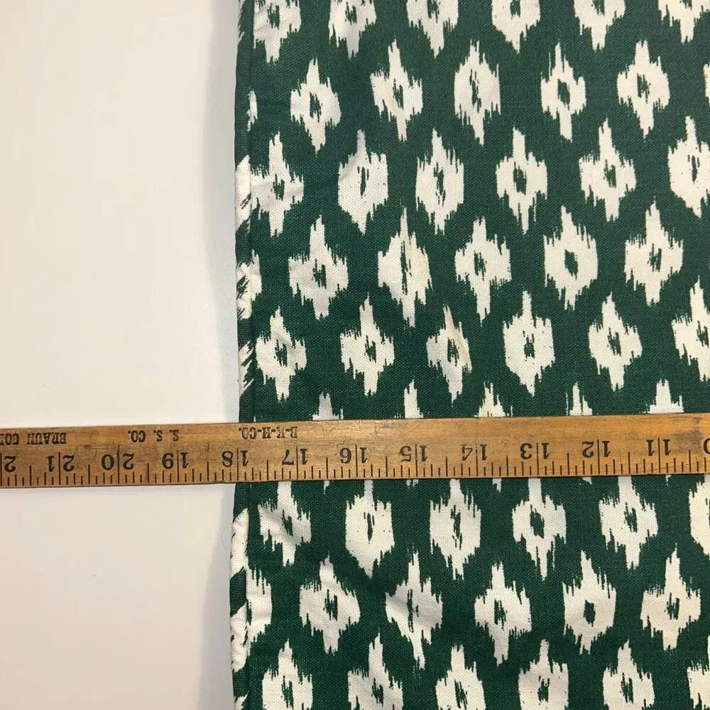 IKEA SKÅNEFJÄLLA Green Ikat Cushion Cover 20x20 100% Cotton Zip
